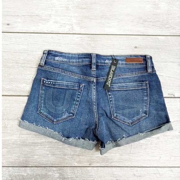 NWT-BLANK NYC DRESS DOWN PARTY DISTRESSED SHORTS - Picture 5 of 8